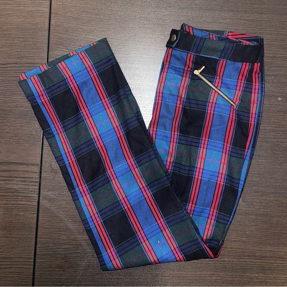 Zara dress pants in Blue and Red